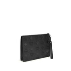 MCM Black Calf Leather Bos Taurus Clutch Bag