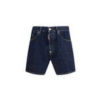 Dsquared² Blue Cotton Bermuda Shorts