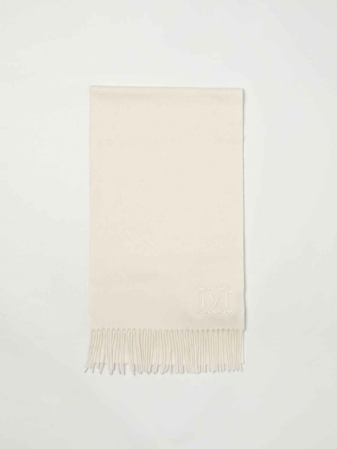 Max Mara White Cashmere Scarf