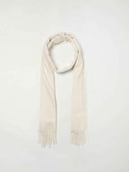 Max Mara White Cashmere Scarf