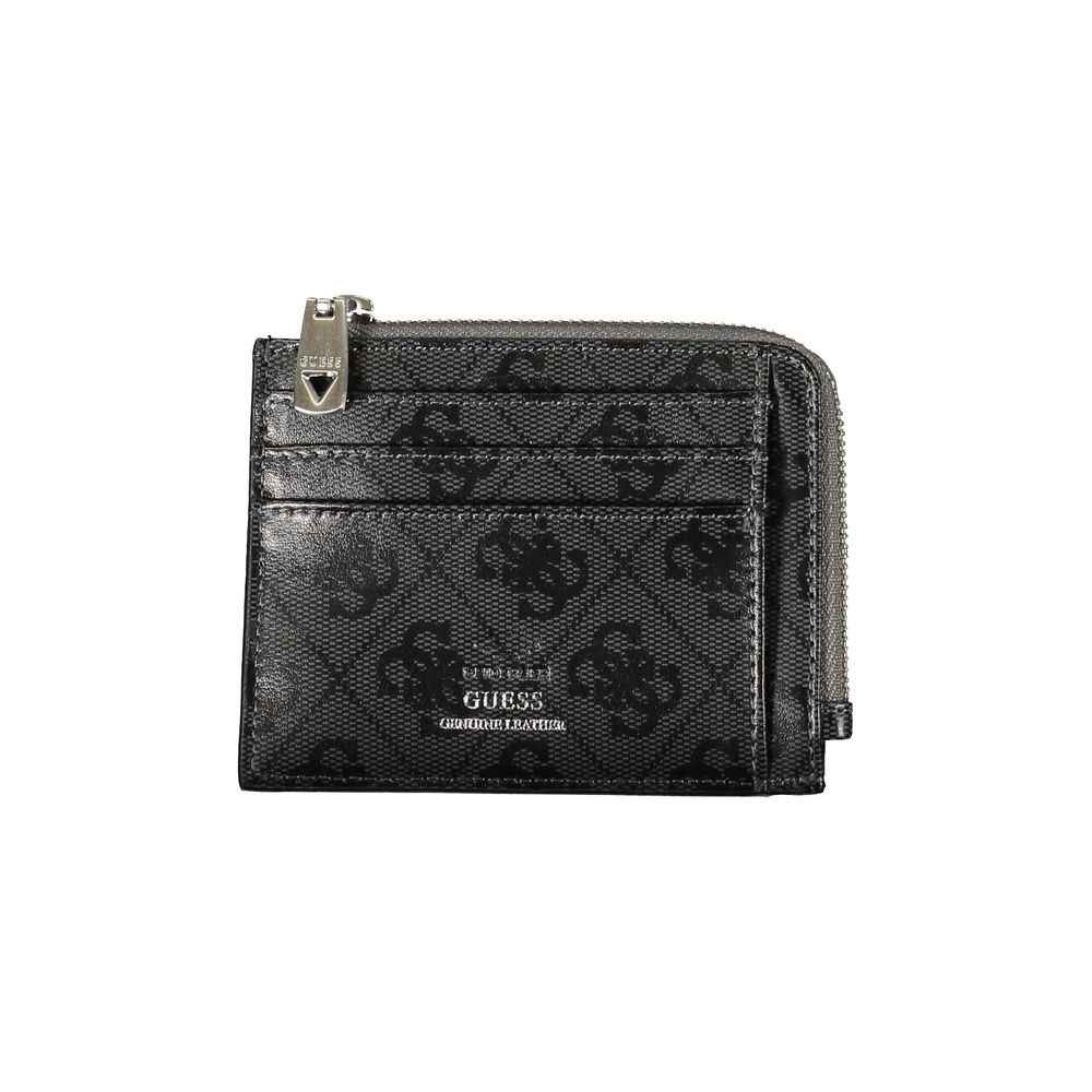 Guess Jeans Black Leather Cardholder