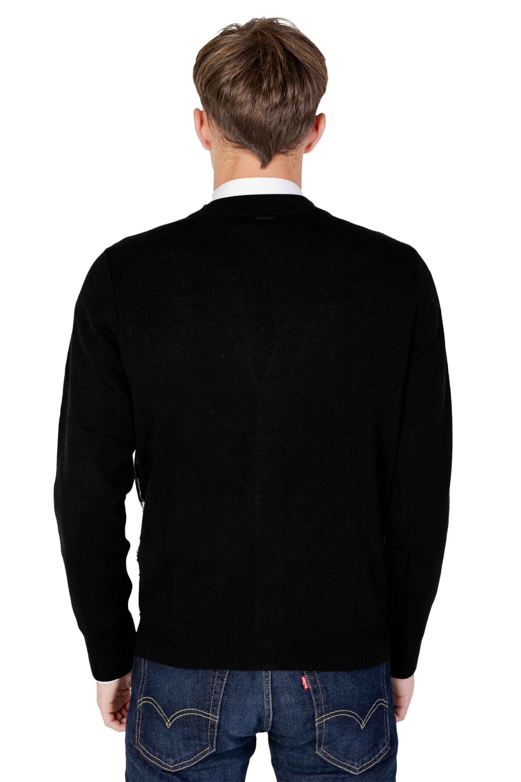 Antony Morato Black Wool Cardigan