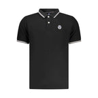 North Sails Black Cotton Men Polo