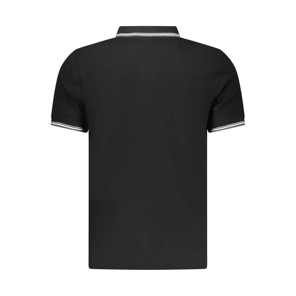 North Sails Black Cotton Men Polo