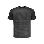 North Sails Black Cotton Men's T-Shirt
