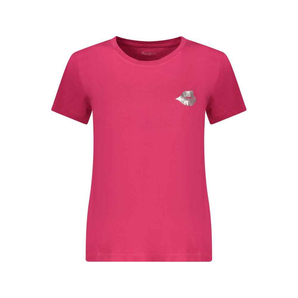 Pepe Jeans Rosso Cotton Women T-Shirt