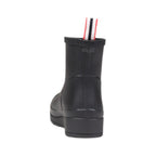 Hunter Black Recycled Polyester Ankle Boots