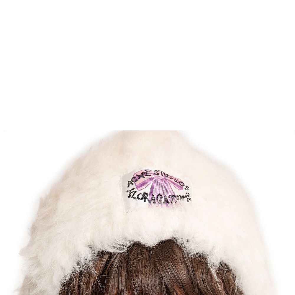 Acne Studios White Alpaca Leather Sweatshirt