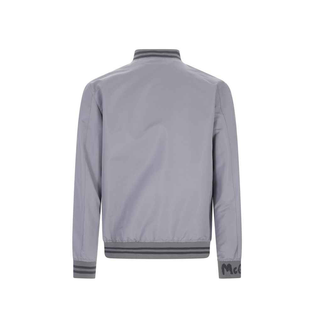 Alexander McQueen Gray Polyester Bomber
