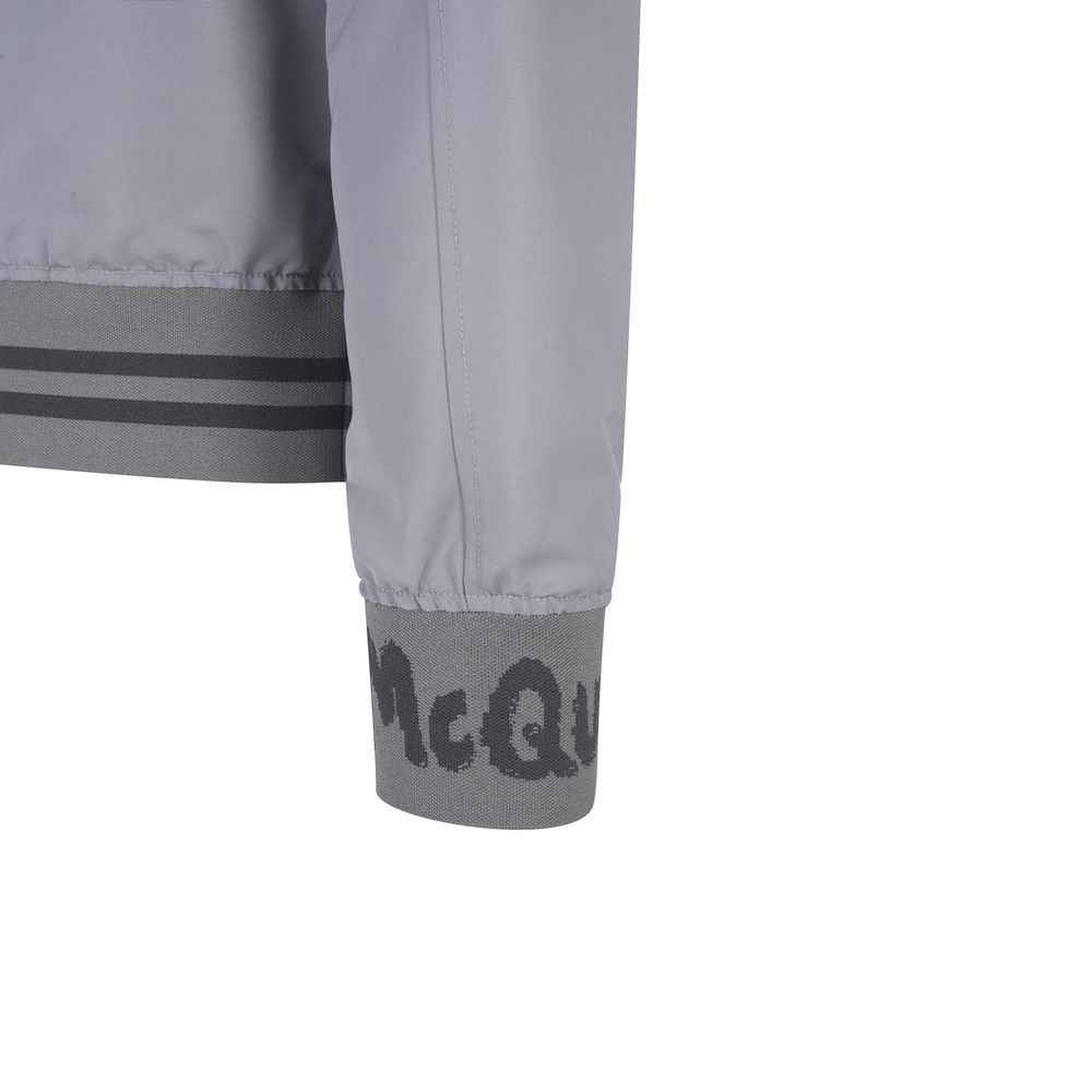 Alexander McQueen Gray Polyester Bomber