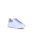 Alexander McQueen Blue Calf Leather Bos Taurus Platform Sneakers