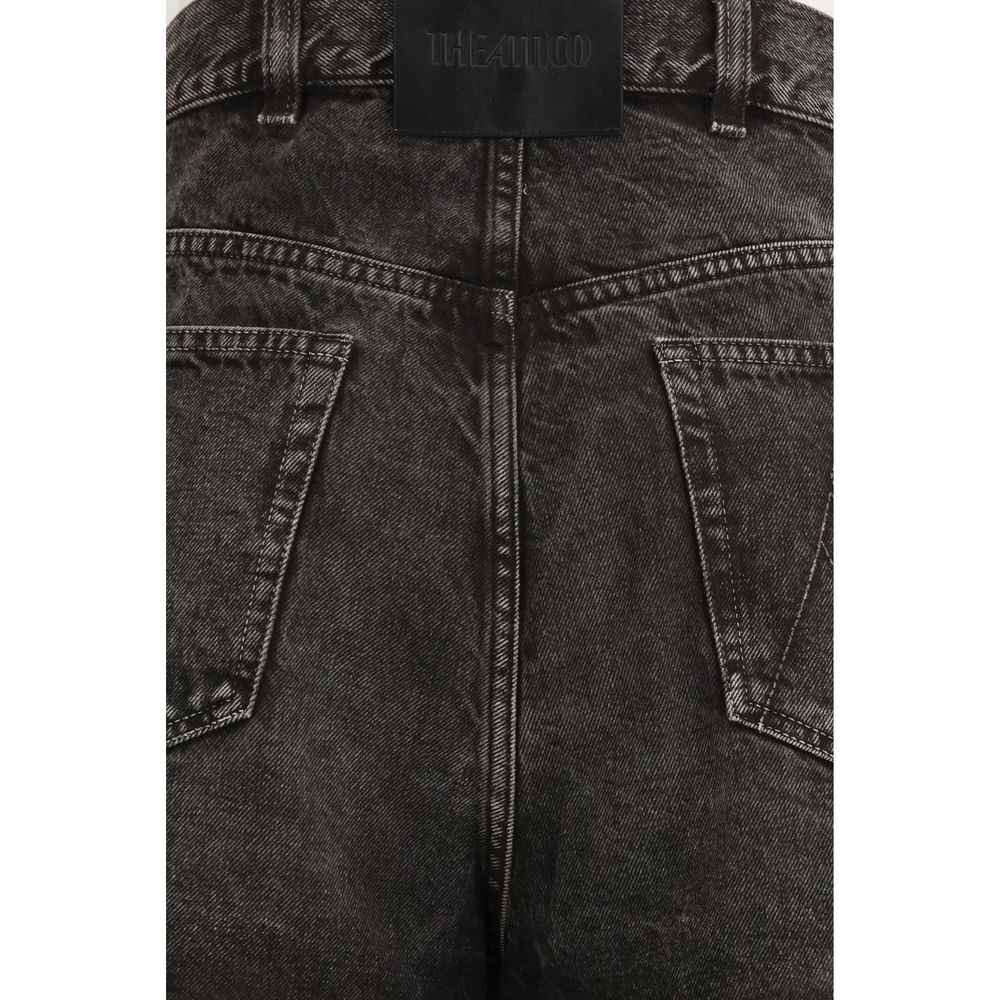 The Attico Black Cotton Jeans Denim