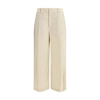 Brunello Cucinelli Beige Cotton Casual Pants