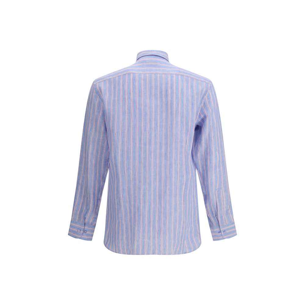 Etro Multicolor Linen Pattern Shirt