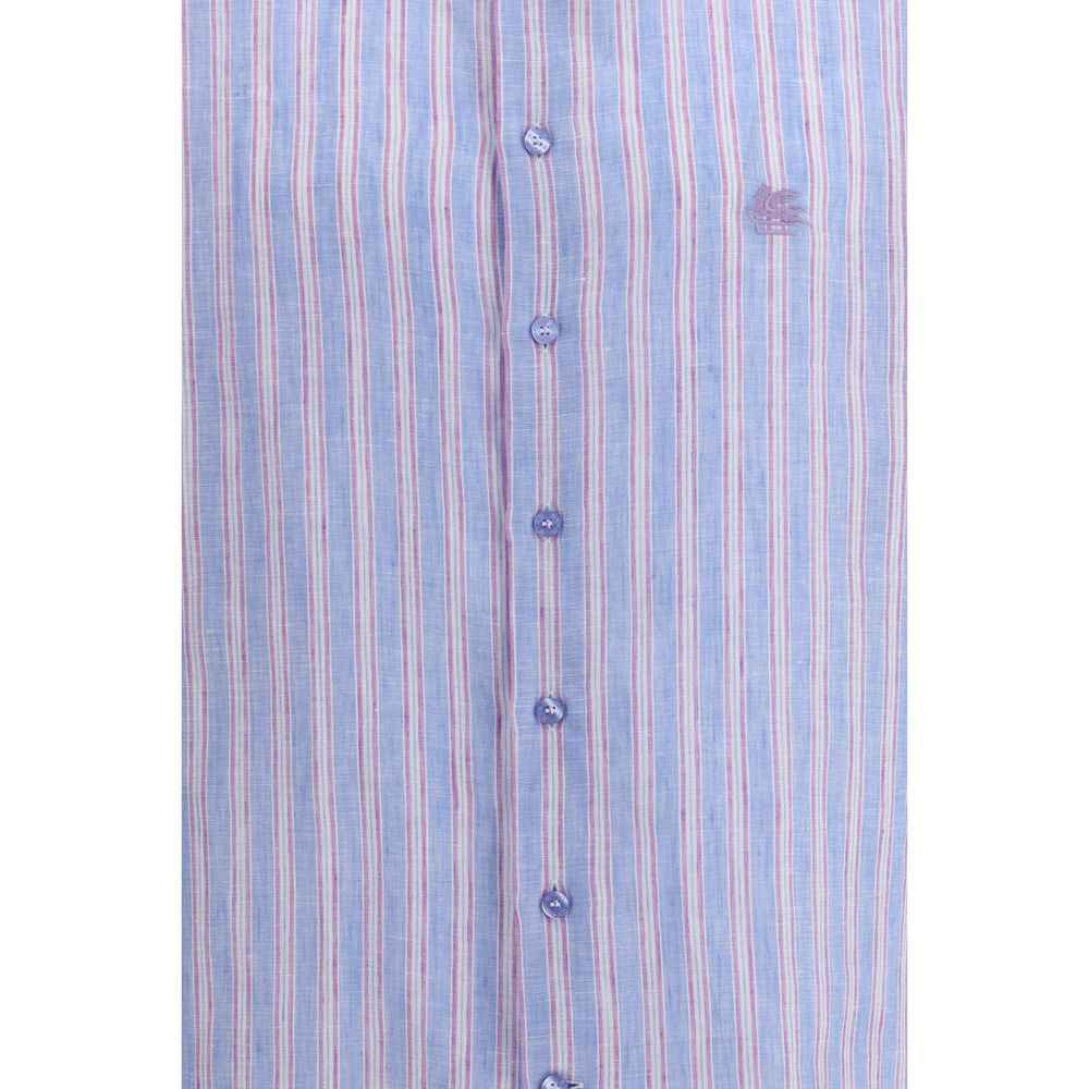 Etro Multicolor Linen Pattern Shirt