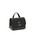 Zanellato Black Calf Leather Bos Taurus Handbag