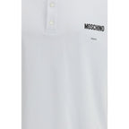 Moschino White Cotton Polo Shirt
