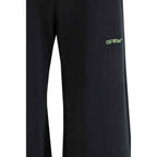Off-White Black Cotton Casual Pants