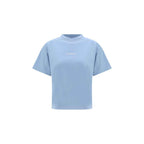Balenciaga Light Blue Cotton T-Shirt