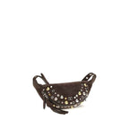Valentino Garavani Brown Calf Leather Bos Taurus Shoulder Bag