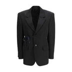 Balenciaga Black Wool Jackets And Coat