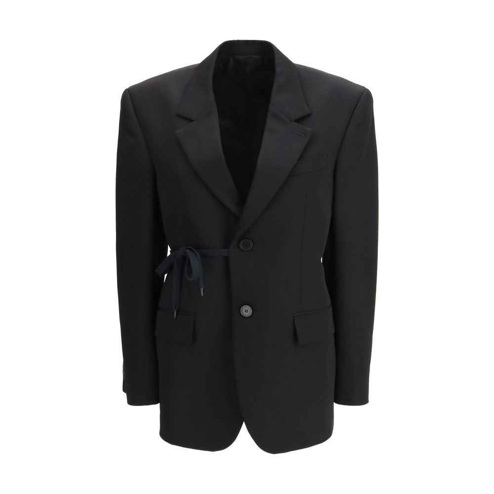 Balenciaga Black Wool Jackets And Coat