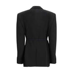 Balenciaga Black Wool Jackets And Coat