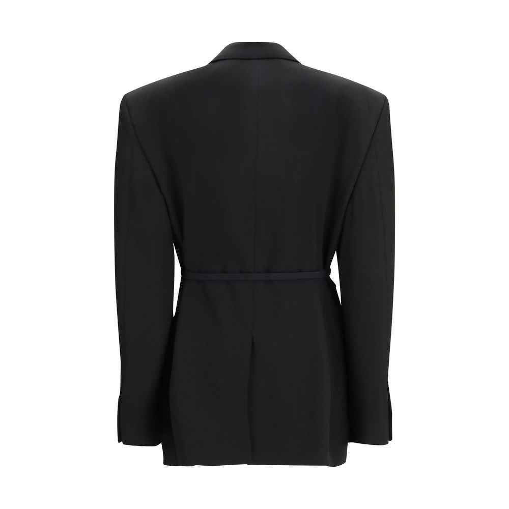Balenciaga Black Wool Jackets And Coat