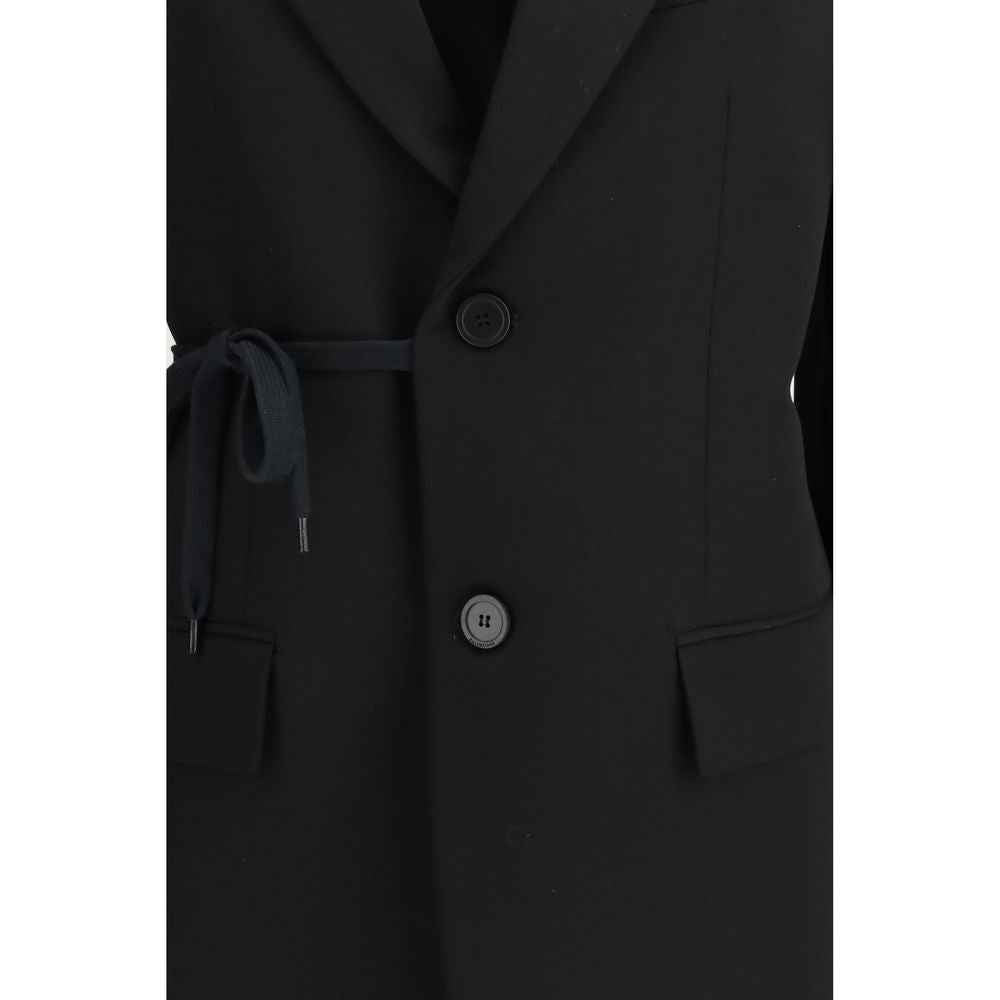 Balenciaga Black Wool Jackets And Coat