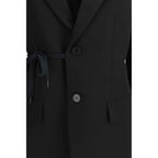 Balenciaga Black Wool Jackets And Coat