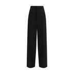 Balenciaga Black Cotton Dress Pants