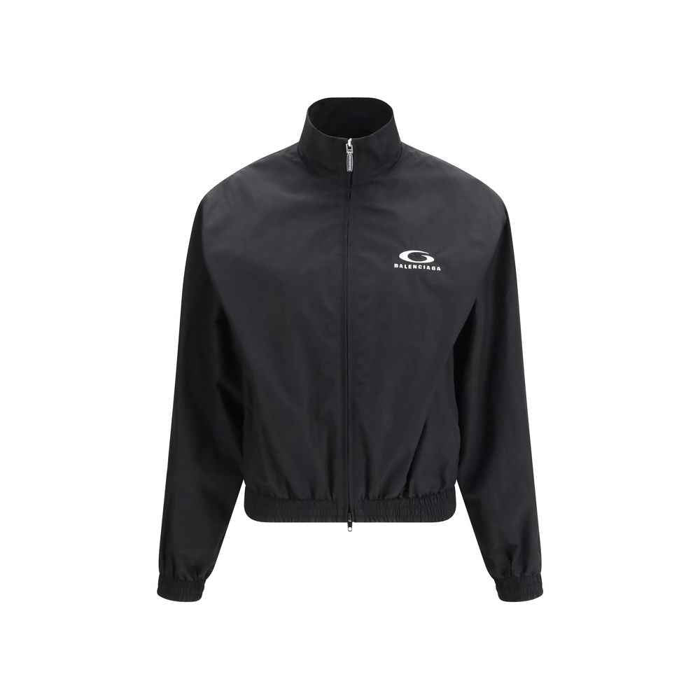 Balenciaga Black Cotton Shell Jacket