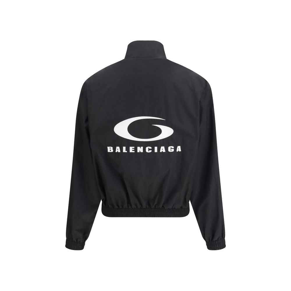 Balenciaga Black Cotton Shell Jacket