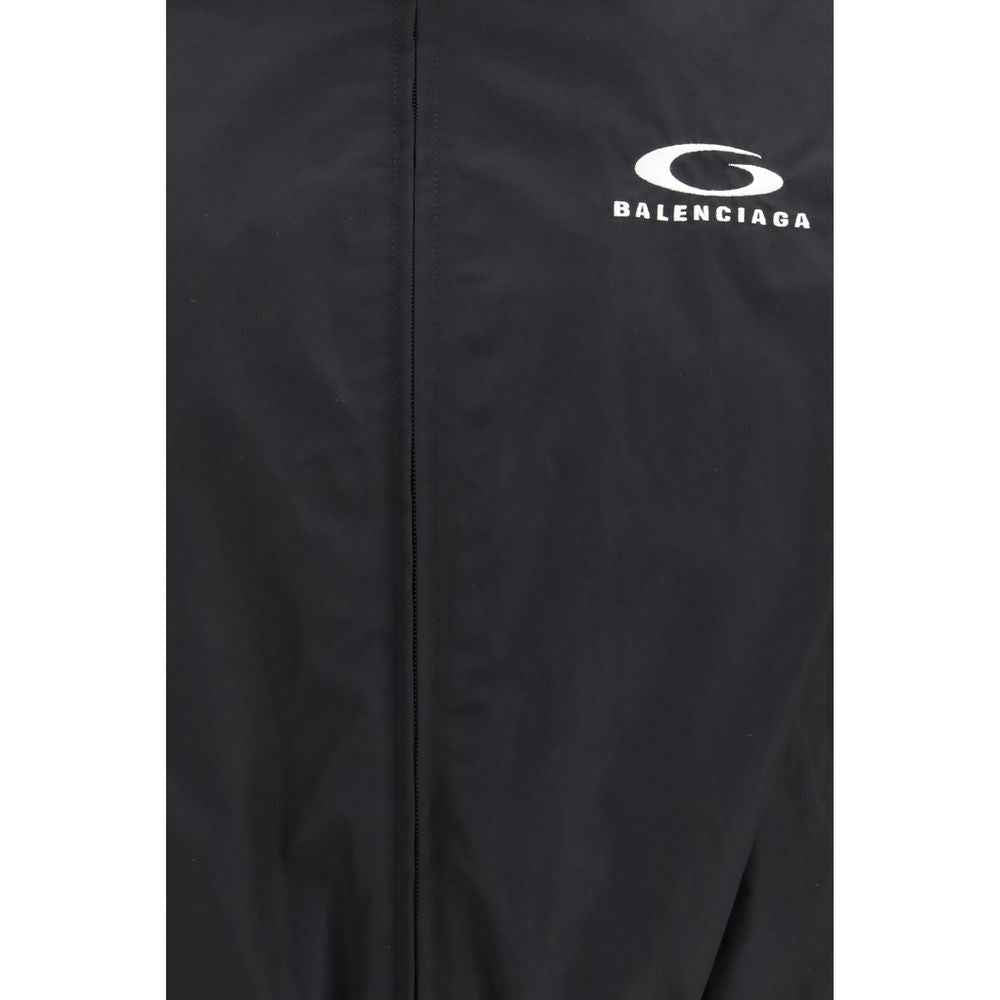 Balenciaga Black Cotton Shell Jacket