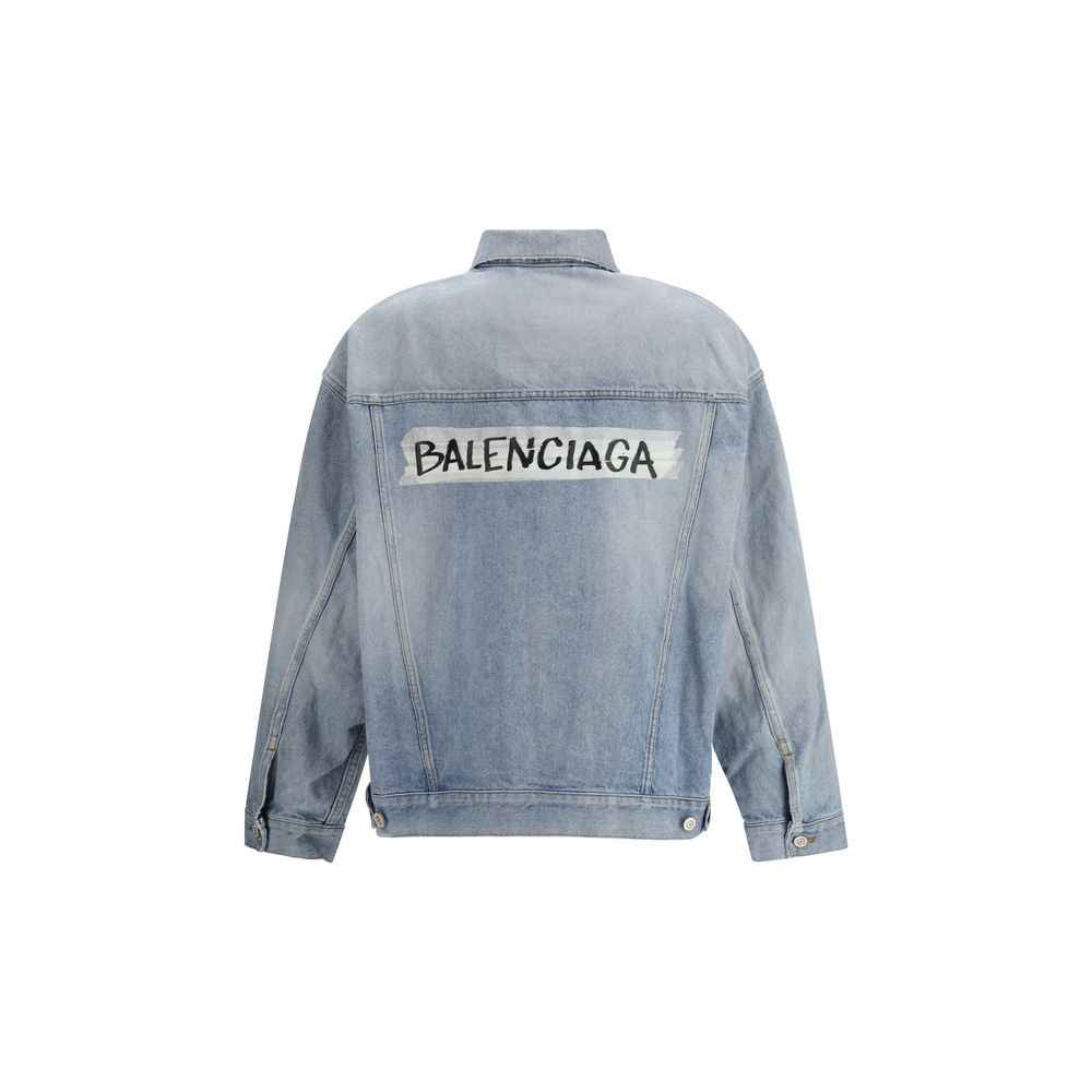 Balenciaga Light Blue Cotton Denim Jacket