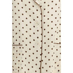 P.A.R.O.S.H. Cream Silk Pattern Shirt