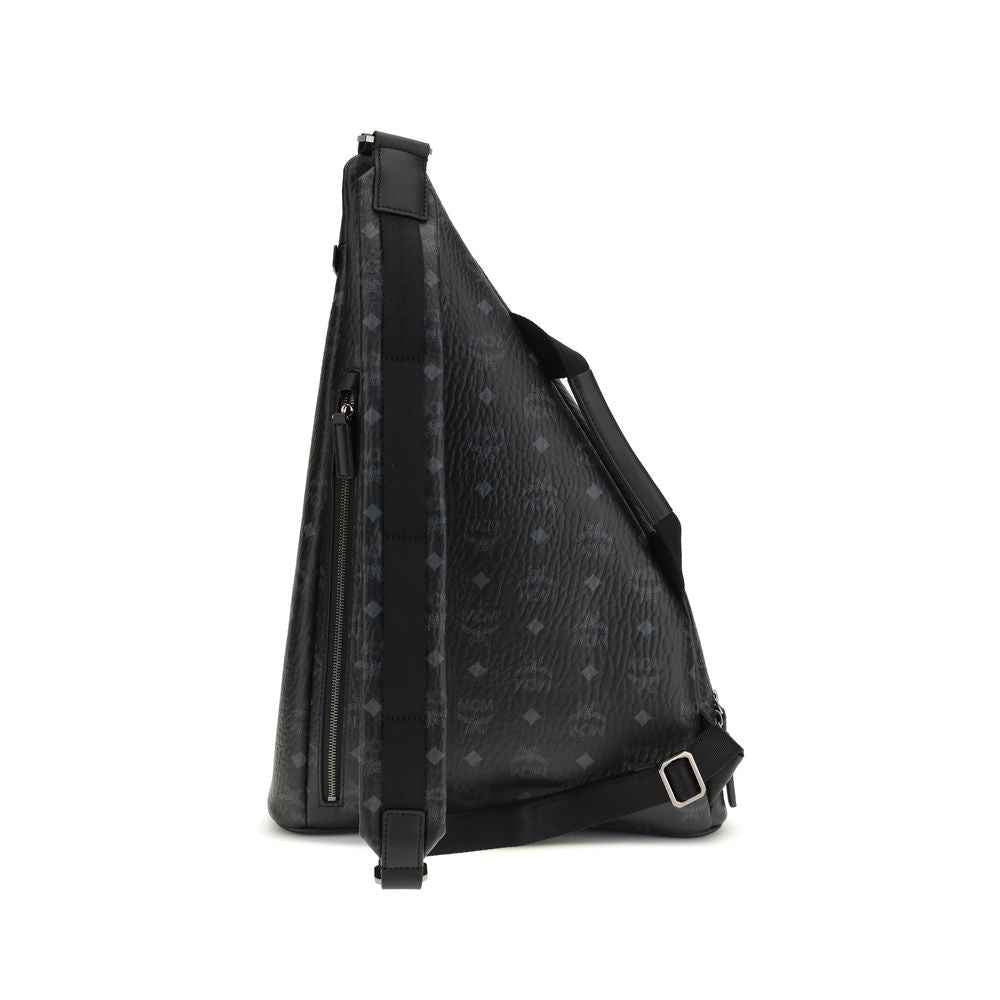 MCM Black Fabric Backpack