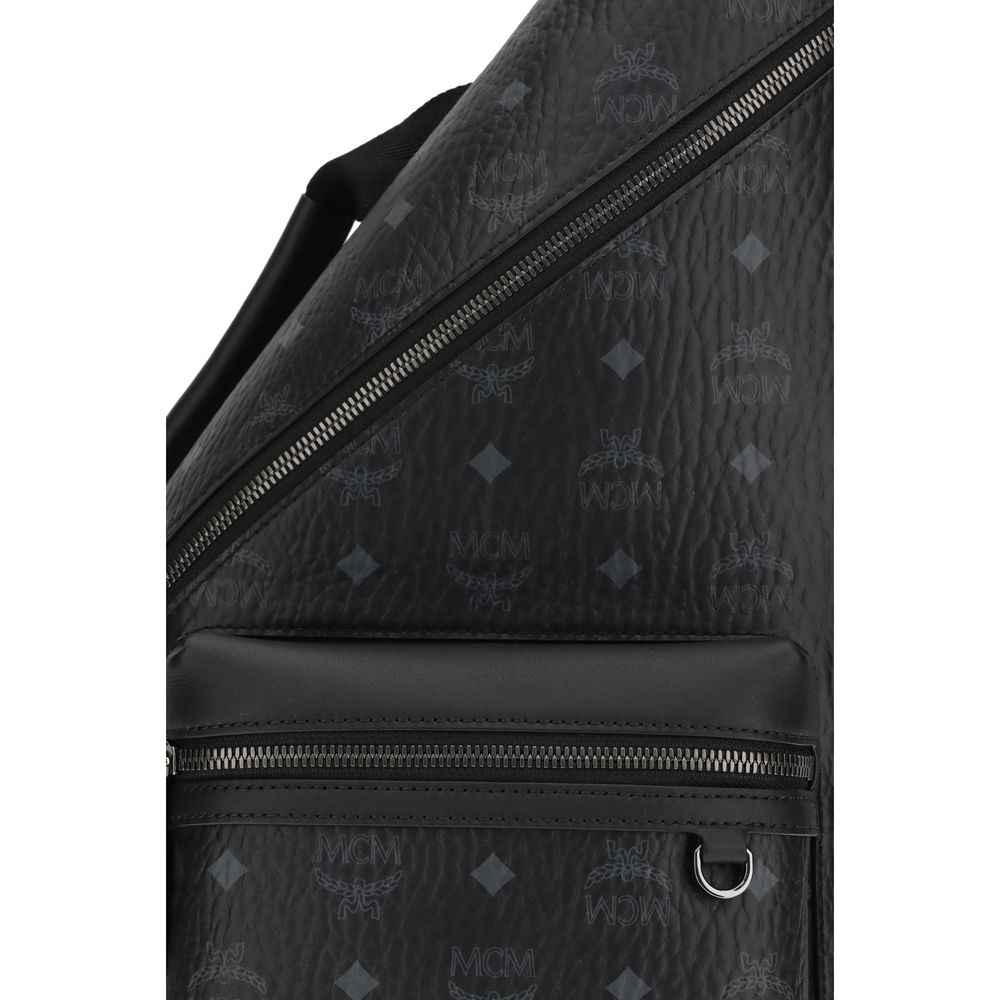 MCM Black Fabric Backpack