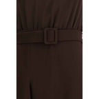 P.A.R.O.S.H. Brown Polyester Casual Dress