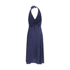 P.A.R.O.S.H. Blue Silk Casual Dress