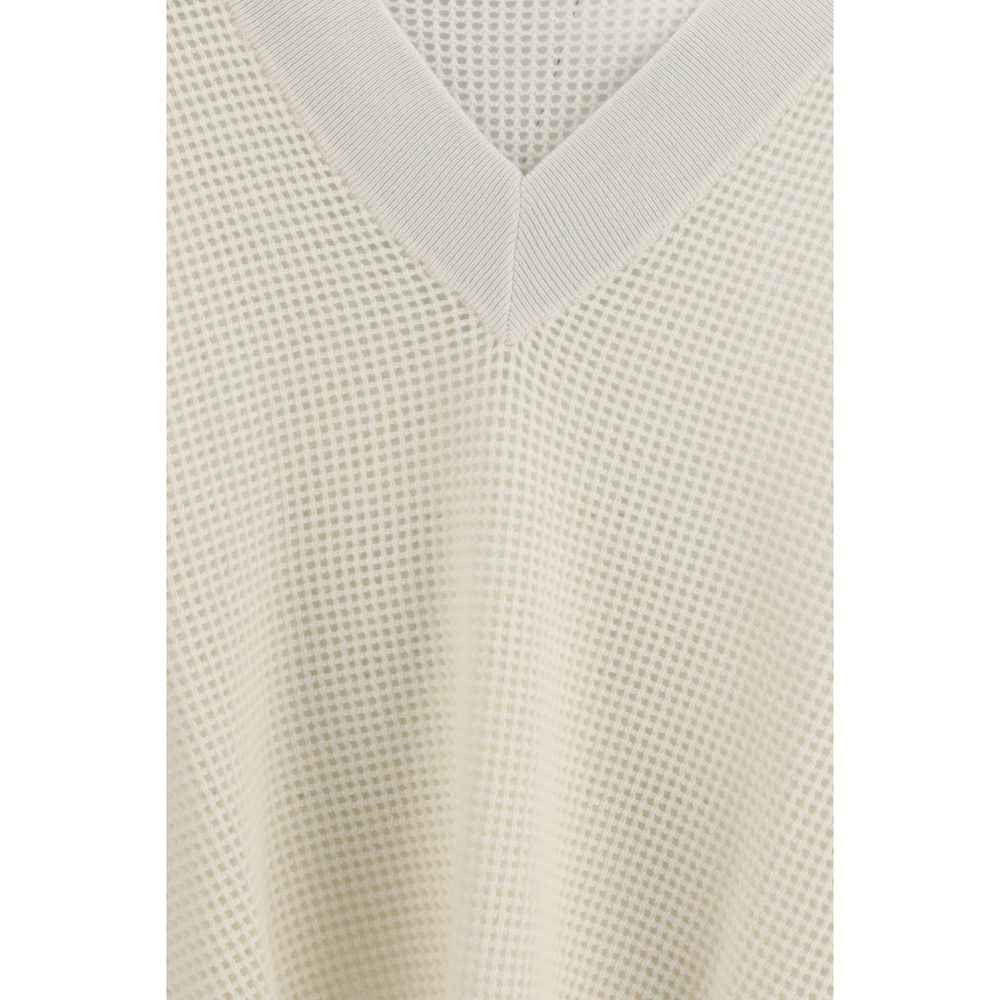 Brunello Cucinelli Beige Cashmere Sweater