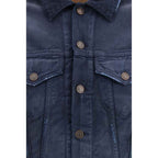 Balenciaga Blue Cotton Denim Jacket