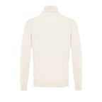 Gran Sasso White Wool Turtleneck