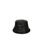 Bottega Veneta Black Lamb Leather Bucket Hat