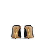 Bottega Veneta Black Lamb Leather Mules