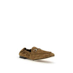 Gucci Brown Calf Leather Bos Taurus Slip-On Loafers