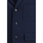 Gucci Blue Cotton Coat