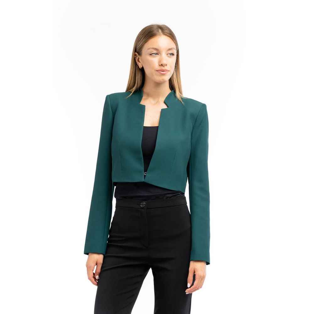Patrizia Pepe Brown Polyester Blazer
