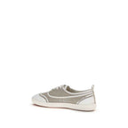 Carel Paris Beige Cotton Low Top Sneakers