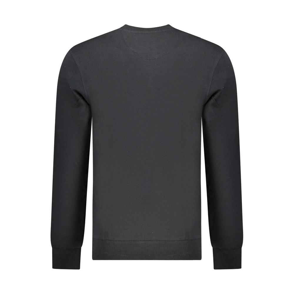 North Sails Black Cotton Men Sweatshirt